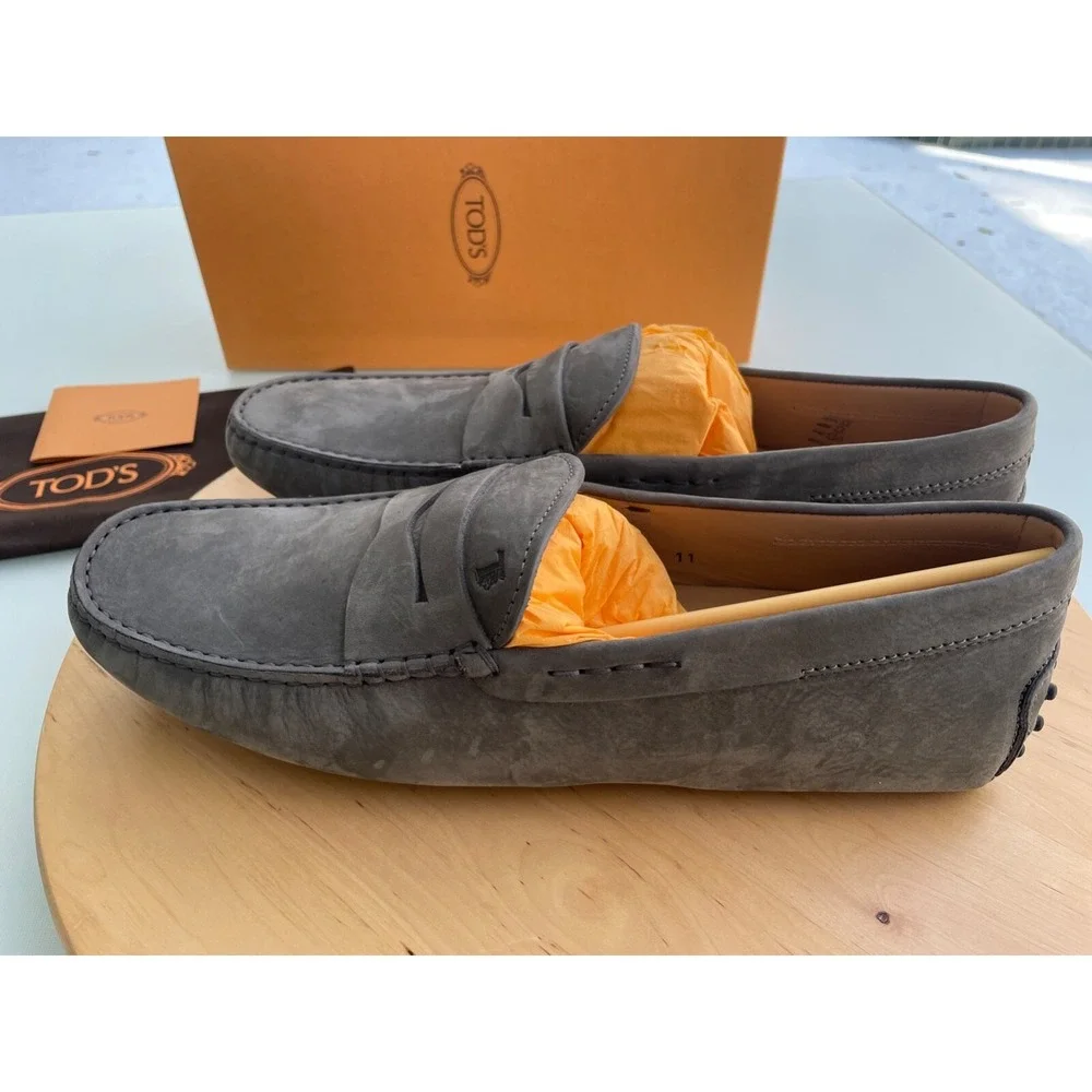 Tod's Men's NEW Mocassino City Gommino XXM0LR0001RE0B408 Suede Loafer Shoe 6.5